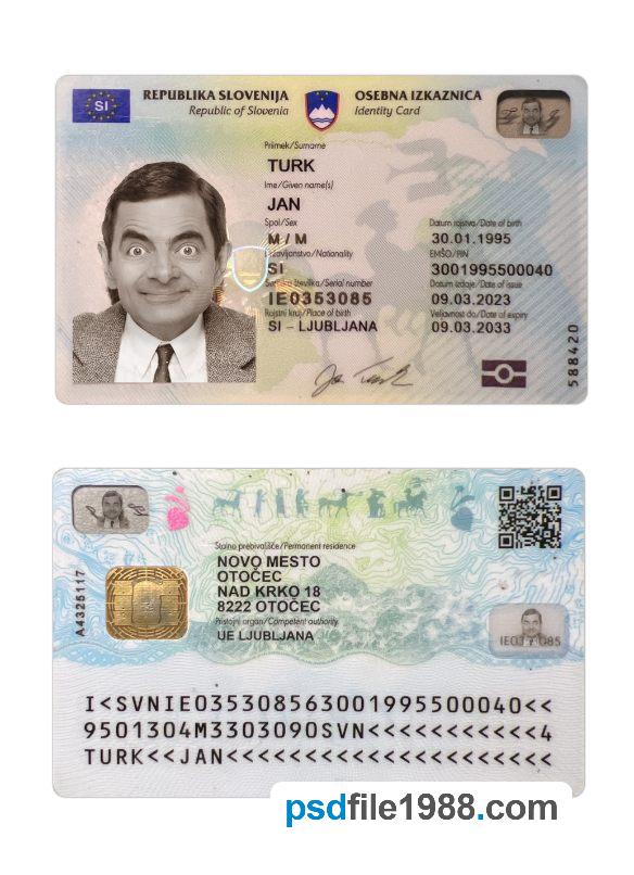 Slovenia ID Card 2023-Present